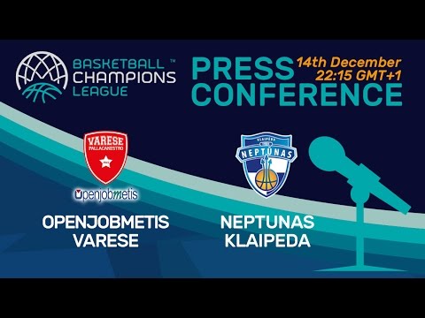 Openjobmetis Varese v Neptunas Klaipeda - Press Conference - Basketball Champions League