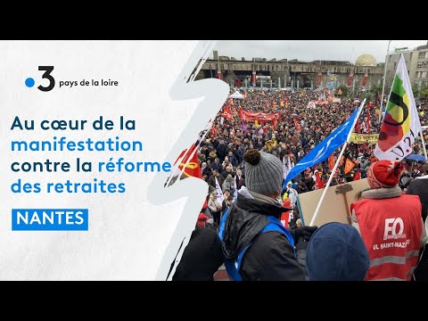 Manifestation record contre la réforme des retraites jeudi 19 janvier à Nantes