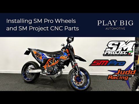 Modifying my KTM 690 SMCR with SM Pro Wheels and SM Project CNC Special Parts at Judd Racing
