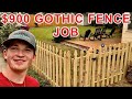 Handyman Installs Gothic Fence | $900 Fence Job