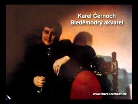 Karel Černoch Bleděmodrý akvarel
