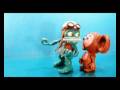 Ceburashka vs. Frog (Clay Crazy Frog) 