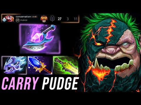 🔥100% IMBA Build 🔥 IMMORTAL Rank 60 Pudge Carry 27 KILLS No Mercy | Pudge Official