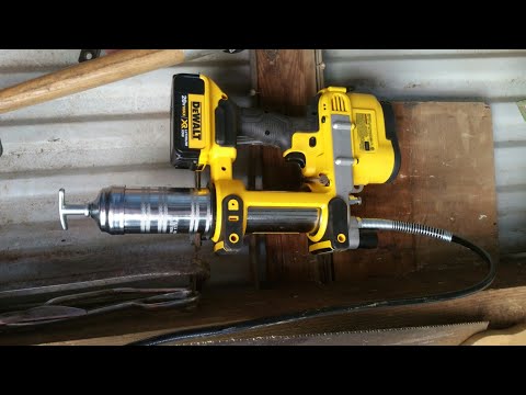 Putting The DeWalt Electirc Grease Gun To Work