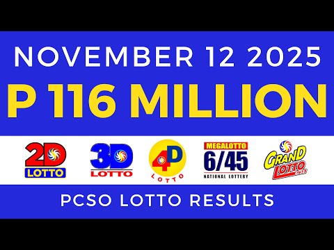 Lotto Result Today 9pm November 12 2025 PCSO