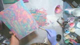 Infinity Dip Painting using Leftover Paint