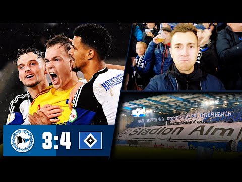 BIELEFELD vs HSV 3:4 Stadion Vlog 🔥 Pokal-Krimi im Elfmeterschießen! Flutlicht auf der Alm!