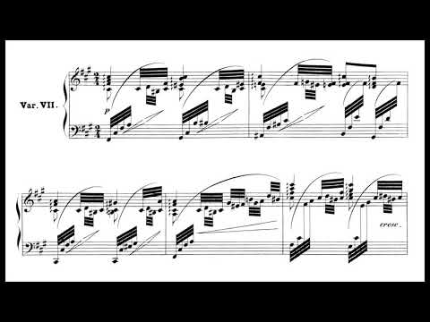 Clara Schumann - Variations on a Theme by Robert Schumann, op. 20 (Veronica Jochum) (score-video)