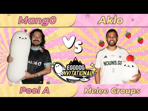 Mang0 (Falco) vs Aklo (Fox) - Eggdog Invitational 2024 - Melee Singles: Group A