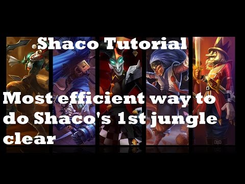 Guide for easiest 1st jungle clear with Shaco | Season 7 | w/Commentary