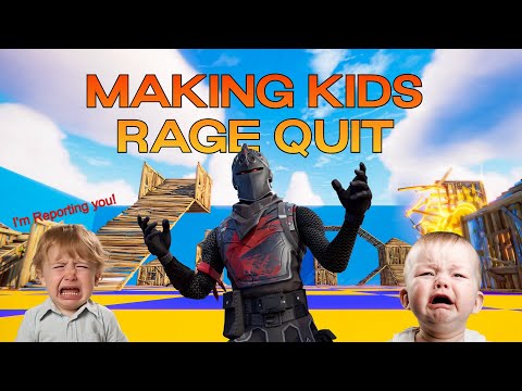 Spamming Crashout Kids with Minigun (Fortnite Trolling)