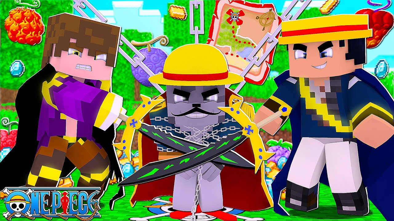 Meus amigos me PRENDERAM por ser o REI DOS PIRATAS de One Piece e então eu fiz VINGANÇA no minecraft