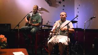 Chris Compton and Mike Vitale performing BLACKBIRD at the Music Cafe
