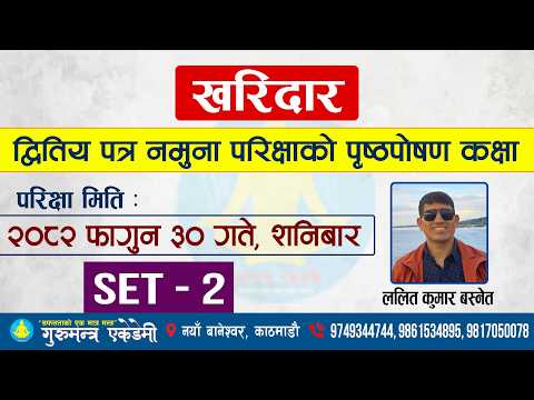 शिक्षक सेवा आयोग द्धितिय पत्र (मा.वि.) गणित 2082