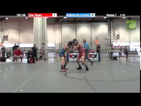 SCHOOLBOY 135-140 - Tyler Roper vs. Anthony De La Cruz