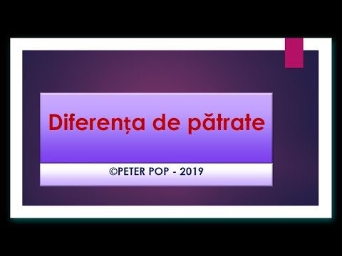 Diferența de pătrate