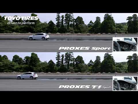 TOYO Proxes Sport | Торможение на мокрой дороге в сравнении с Proxes T1 Sport