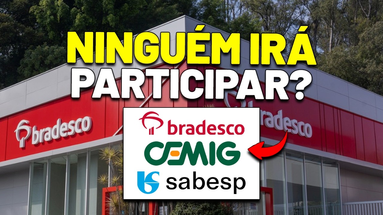SERÁ UM FRACASSO o AUMENTO de CAPITAL do BRADESCO? DIVIDENDOS GARANTIDOS NA CEMIG? COMPASS, SABESP