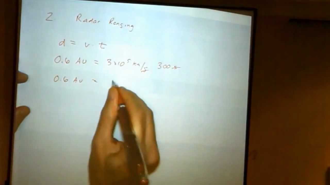 Astronomy 101:  Measuring the Astronomical Unit