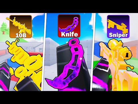 Winning with RAREST SKIN for EVERY WEAPON in Rivals!