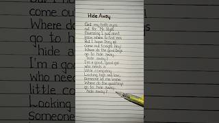 daya hide away lyrics #daya #hideaway #lyrics