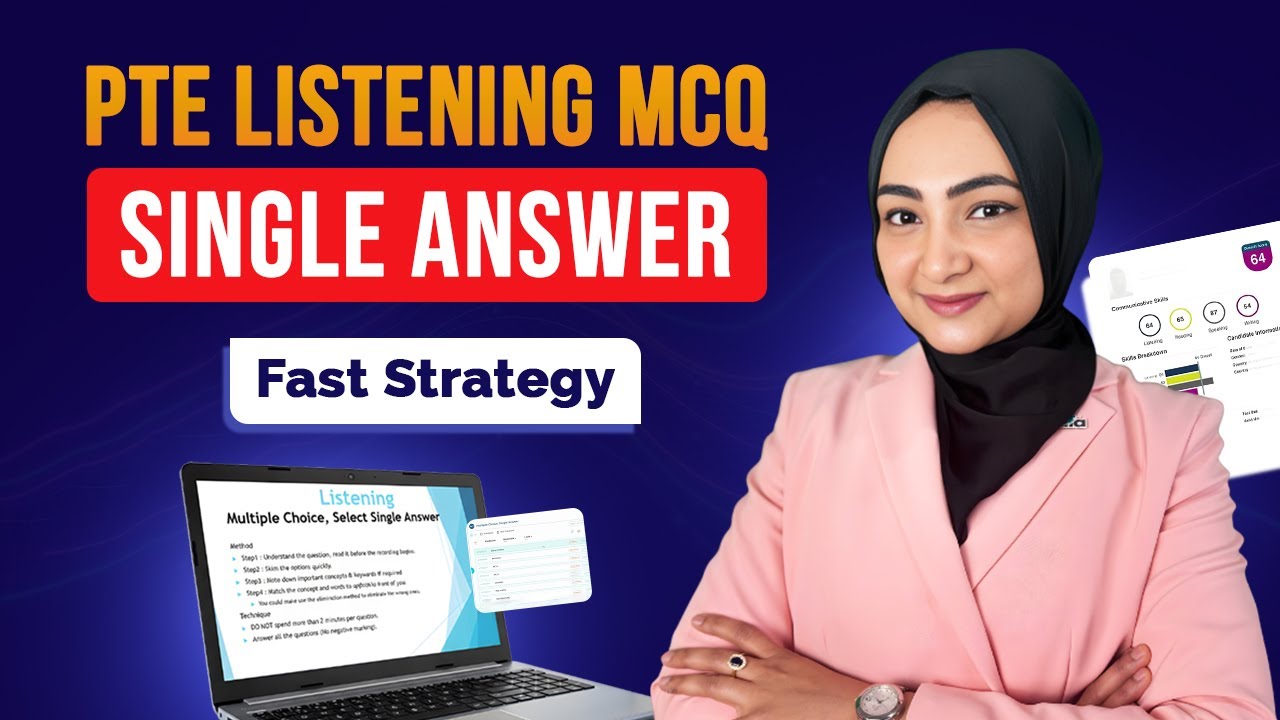 PTE Listening Multiple Choice Single Answer | Quick Solving Tips
