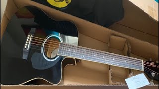 Video thumbnail for Ashthorpe Full Size Cutaway Thinline Acoustic Electric Guitar Package   Premium Tonewoods Review by ITR Reviews