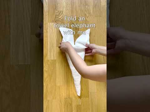 SLOW VERSION Easy towel elephant 🐘 | tutorial