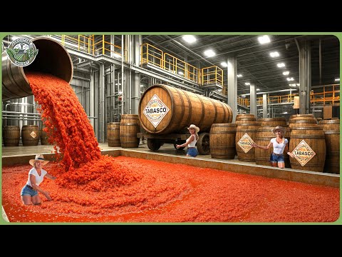 How Tabasco Hot Sauce Is Made – Massive Billion Bottle Hot Sauce Process In Factory