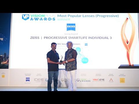 ZEISS-PROGRESSIVE SMARTLIFE INDIVIDUAL 3 Wins The Most Popular Lens (Progressive) At VP Awards 2023
