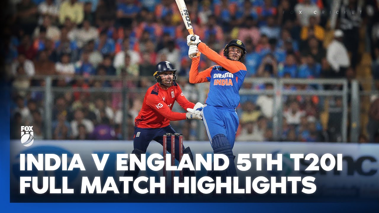 India vs England 5th T20 I Full Match Highlights I Kayo Mini I 03/02/25 I Fox Cricket