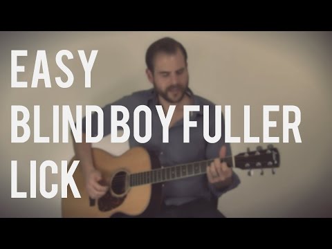 Easy Blind Boy Fuller Lick with E Minor Pentatonic | TB093