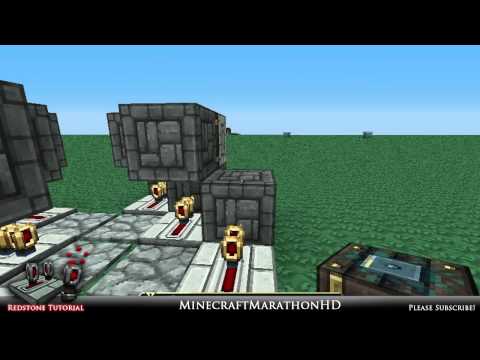 Redstone Tutorial #14 Travel 14 m/s (30mph) with the Fast Caterpillar Conveyor