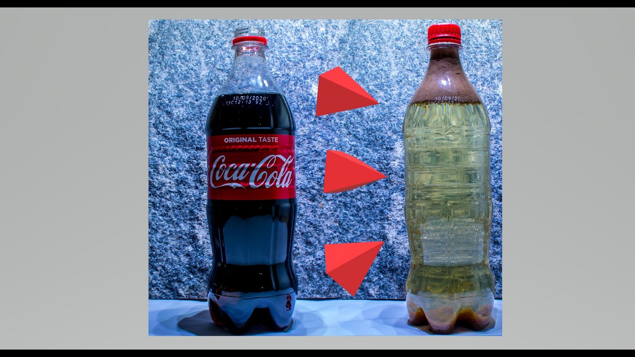 Simply way to make your coke CLEAR 🥛 + 🥤 = 🧊