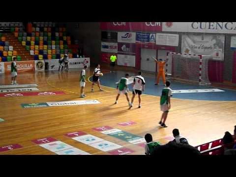 Gol de penalti de Jesus Bm Cuenca vs Bm Guadalajara