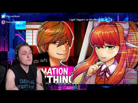 Light Yagami vs Monika - Rap Battle! (Reaction/Breakdown) ANIMATION VS ANYTHING: CH. II