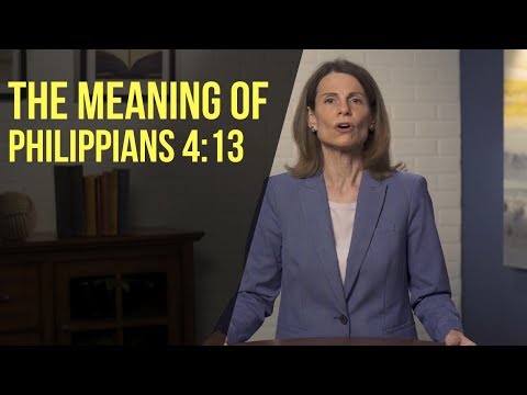 The Meaning of Philippians 4:13