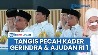 Tangis Pecah Ajudan Prabowo & Kader Gerindra saat Saksikan Pencapaian 1 Tahun Pemerintahan Prabowo