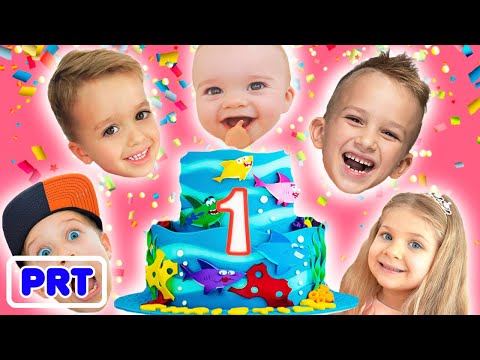 Feliz aniversário cristão! Festa infantil do primeiro aniversário com Vlad e Niki, Diana e Roma