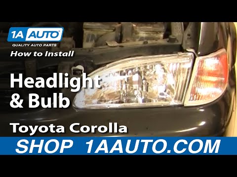 How to Replace Headlight 98-00 Toyota Corolla