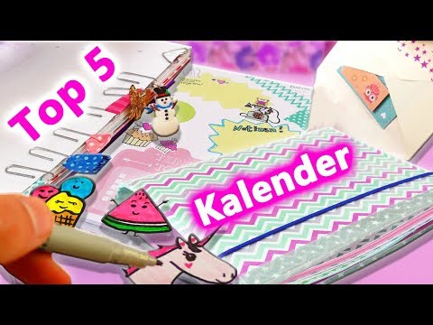 Top 5 Calendars | Filofax DIY Ideas | Back to School - Painting, Organizing & More