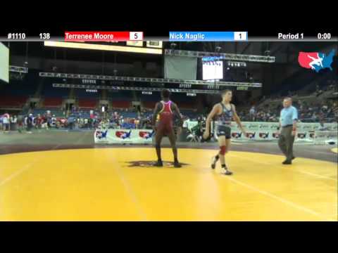 Fargo 2012 138 Round 3: Terrenee Moore (North Carolina) vs. Nick Naglic (Pennsylvania)