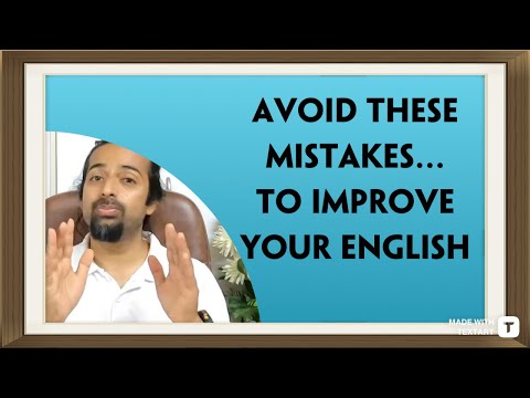 5 common English speaking mistakes to avoid | Rupam Sil