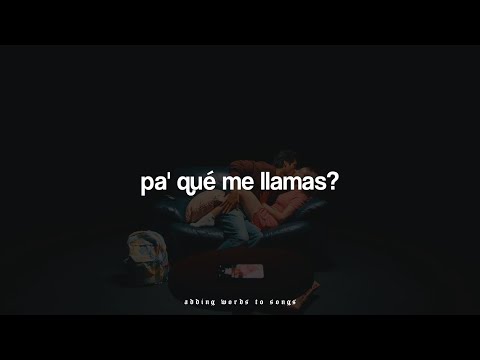 Danny Ocean - Pa que me llamas? // Letra + Visualizer