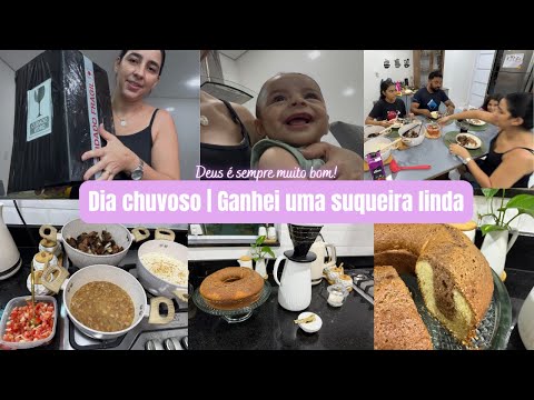 Rainy day | Taking care of the house and making lunch | I got a beautiful juice dispenser | Easy ...