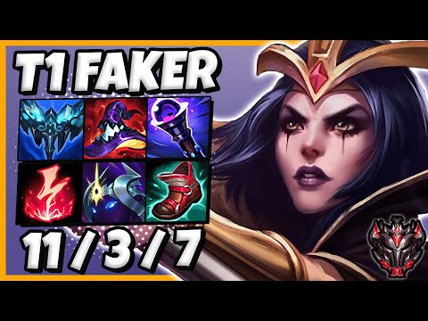 T1 Faker Leblanc MID vs Akshan - Patch 11.20 Ranked Grandmaster EUW ✅