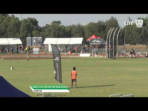 Girls U14 200m Heat 2 - 2019 State Track and Field Championships // LAVicTV