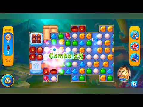 фишдом 2022 # 10579 уровень - прохождение без бустеров # Fishdom,  10579  level - no Boosters.