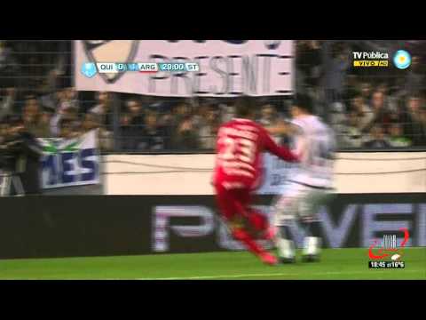 GOL DE  BARRERA - QUILMES 0 ARGENTINOS 1 - FECHA 5 (03 09 2012)