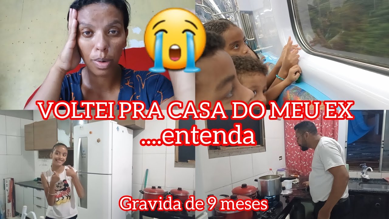 VOLTEI PARA A CASA DO MEU EX COM AS CRIANÇAS 😭GRÁVIDA DE 9 MESES//ASSISTA ATÉ O FINAL🙏